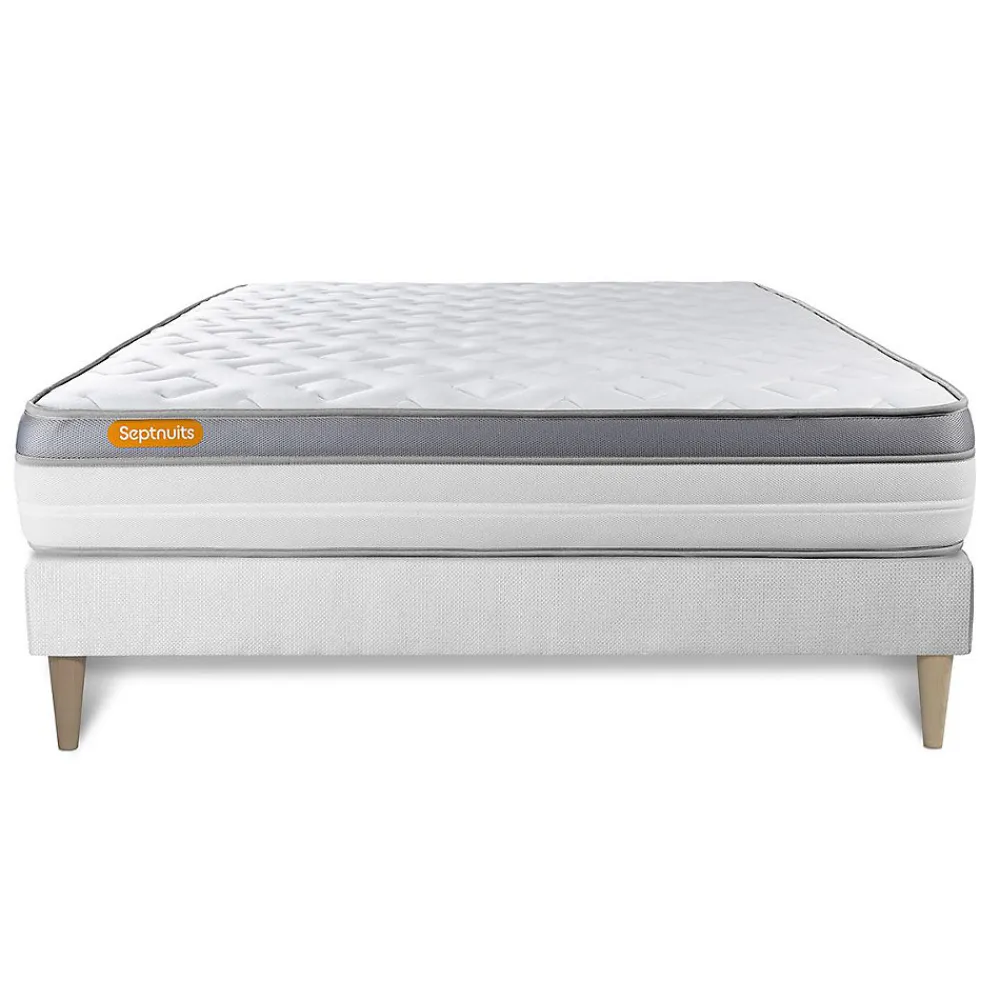 Sept Nuits Ensemble Mémoire de forme de confort Ferme avec sommier kit* Ensemble Sommier Et Matelas