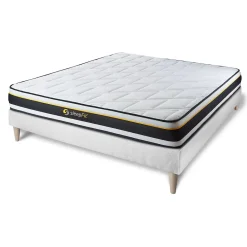 Sleepfit Ensemble Mousse de confort Très ferme avec sommier tapissier* Ensemble Sommier Et Matelas