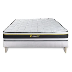 Sleepfit Ensemble Mousse de confort Très ferme avec sommier kit* Ensemble Sommier Et Matelas