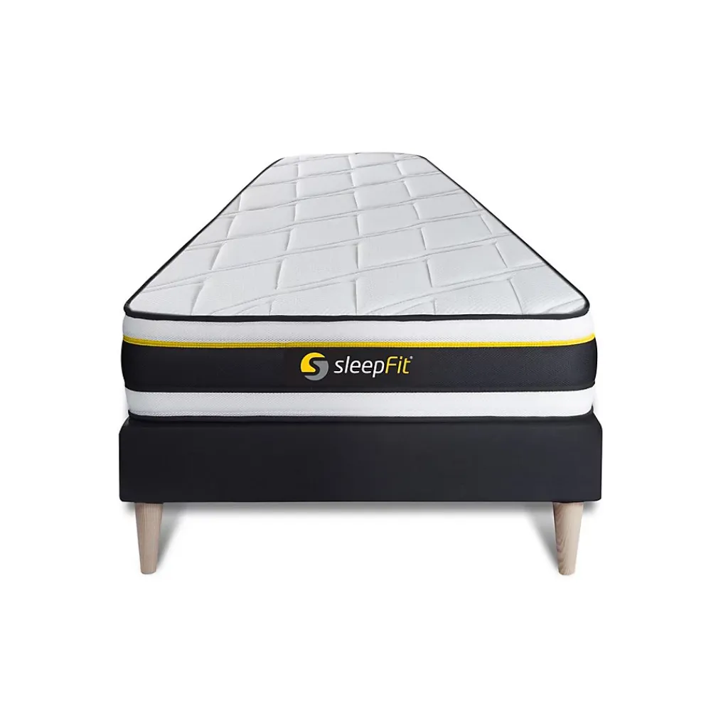Sleepfit Ensemble Mousse de confort Très ferme avec sommier kit* Ensemble Sommier Et Matelas