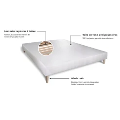 Sleepfit Ensemble Mousse de confort Très ferme avec sommier tapissier* Ensemble Sommier Et Matelas