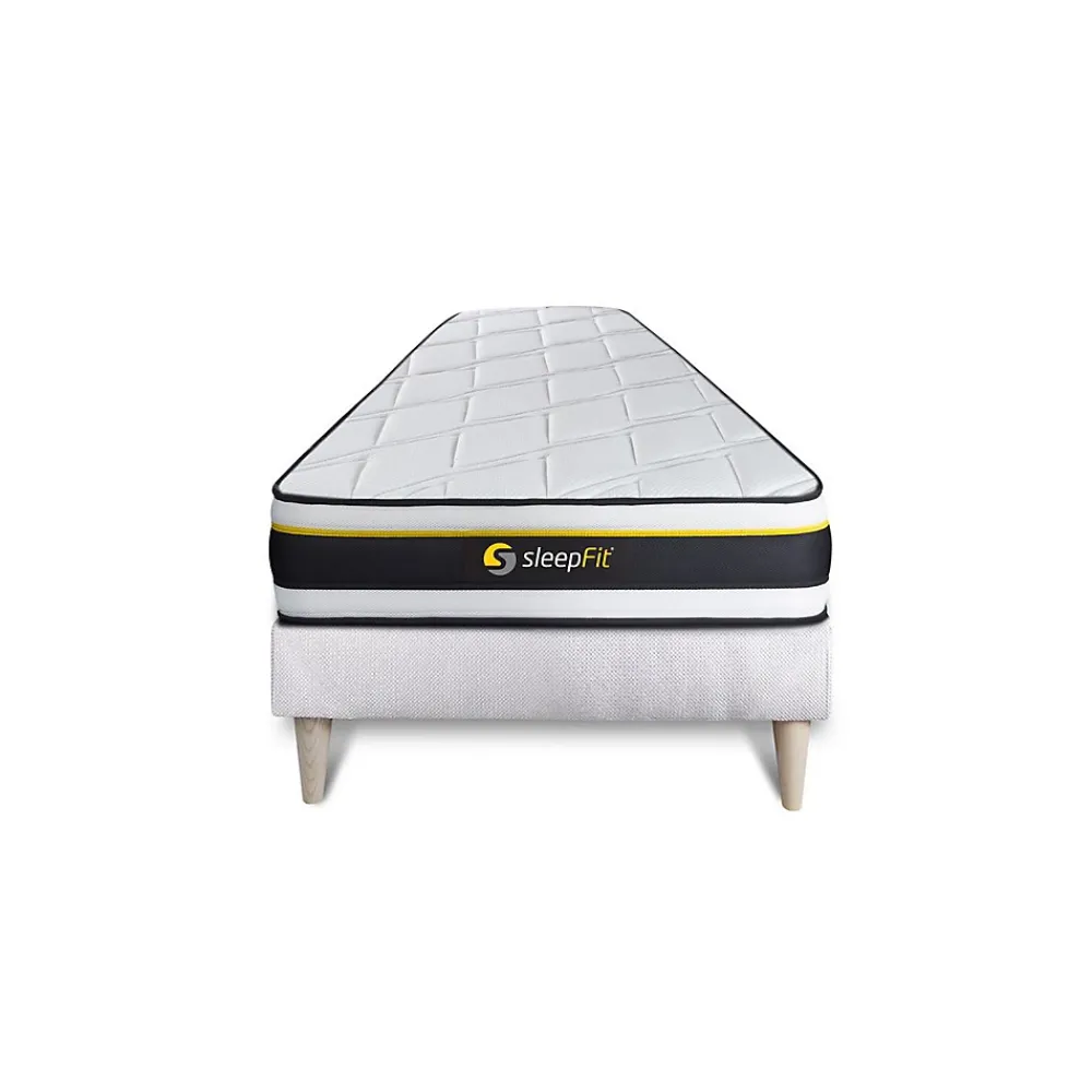 Sleepfit Ensemble Mousse de confort Très ferme avec sommier tapissier* Ensemble Sommier Et Matelas