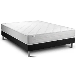 Vitalit Ensemble Mousse polyuréthane à mémoire de forme de confort Ferme avec sommier tapissier* Ensemble Sommier Et Matelas