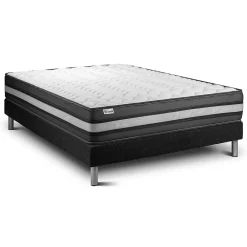 Vitalit Ensemble Mousse polyuréthane à mémoire de forme de confort Ferme avec sommier kit* Ensemble Sommier Et Matelas