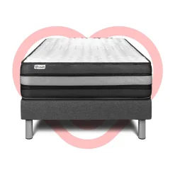 Vitalit Ensemble Mousse polyuréthane à mémoire de forme de confort Ferme avec sommier tapissier* Ensemble Sommier Et Matelas