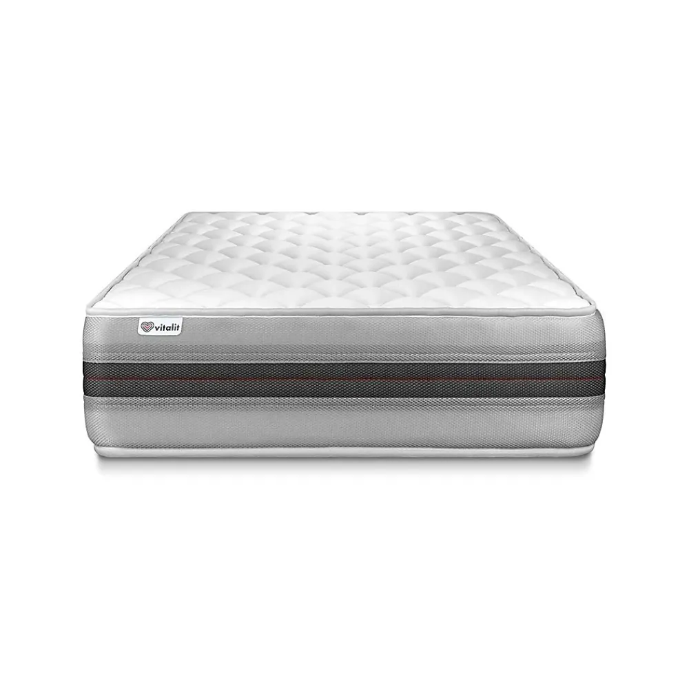 Vitalit Ensemble Mousse polyuréthane à mémoire de forme de confort Equilibré avec sommier kit* Ensemble Sommier Et Matelas