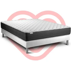 Ensemble Mousse polyuréthane à mémoire de forme de confort Ferme avec sommier kit><noscript><img width=