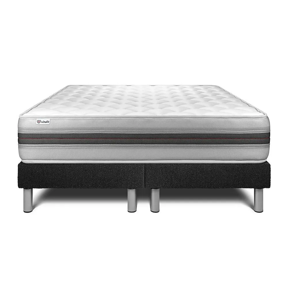 Ensemble Mousse polyuréthane à mémoire de forme de confort Equilibré avec sommier tapissier>Vitalit Sale