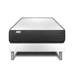 Vitalit Ensemble Mousse polyuréthane à mémoire de forme de confort Ferme avec sommier tapissier* Ensemble Sommier Et Matelas