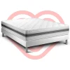 Vitalit Ensemble Mousse polyuréthane à mémoire de forme de confort Equilibré avec sommier tapissier* Ensemble Sommier Et Matelas