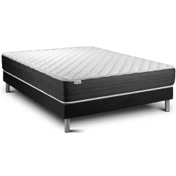 Vitalit Ensemble Mousse polyuréthane à mémoire de forme de confort Ferme avec sommier kit* Ensemble Sommier Et Matelas