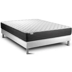 Ensemble Mousse polyuréthane à mémoire de forme de confort Ferme avec sommier kit>Vitalit Discount