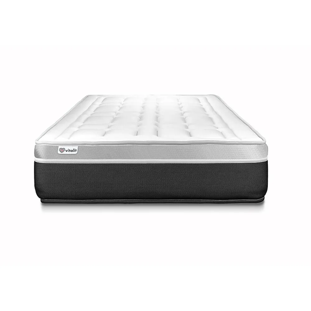 Vitalit Ensemble Mousse polyuréthane à mémoire de forme de confort Ferme avec sommier kit* Ensemble Sommier Et Matelas