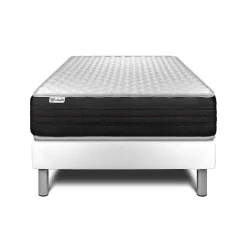 Vitalit Ensemble Mousse polyuréthane à mémoire de forme de confort Ferme avec sommier tapissier* Ensemble Sommier Et Matelas
