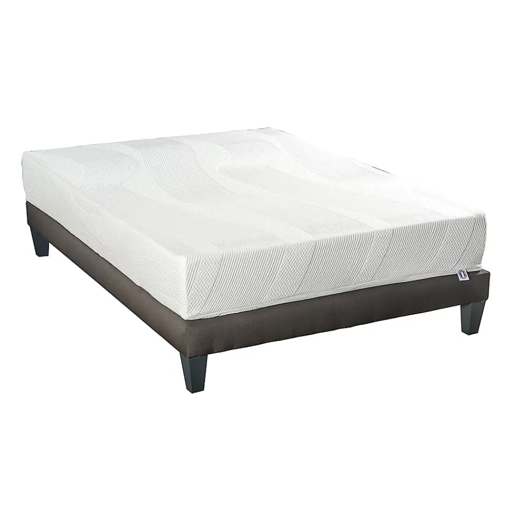 Bellecour Ensemble Paris 140x190 cm Matelas Mousse + Sommier Bois* Ensemble Sommier Et Matelas