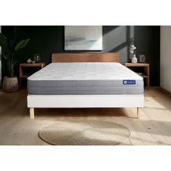 Actisom Ensemble Ressorts ensachés et mémoire de forme de confort Mi-ferme avec sommier kit* Ensemble Sommier Et Matelas
