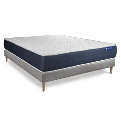 Ensemble Ressorts ensachés et mémoire de forme de confort Equilibré avec sommier kit>Actisom Online