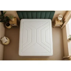 Marmottes & Co Ensemble Ressorts ensachés et mémoire de forme de confort Equilibré avec sommier tapissier* Ensemble Sommier Et Matelas