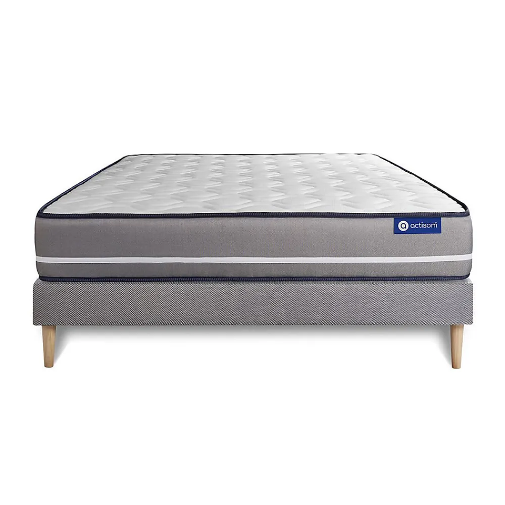 Actisom Ensemble Ressorts ensachés de confort Ferme avec sommier kit* Ensemble Sommier Et Matelas
