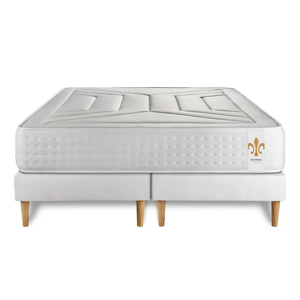 Ensemble Ressorts ensachés et mémoire de forme de confort Ferme avec sommier tapissier>Litier Deluxe Best