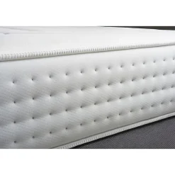 Ensemble Ressorts ensachés et mémoire de forme de confort Ferme avec sommier tapissier><noscript><img width=