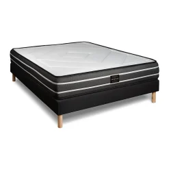 Prestige Literie Ensemble Ressorts ensachés et mémoire de forme de confort Ferme avec sommier kit* Ensemble Sommier Et Matelas