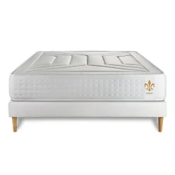 Ensemble Ressorts ensachés et mémoire de forme de confort Ferme avec sommier tapissier><noscript><img width=