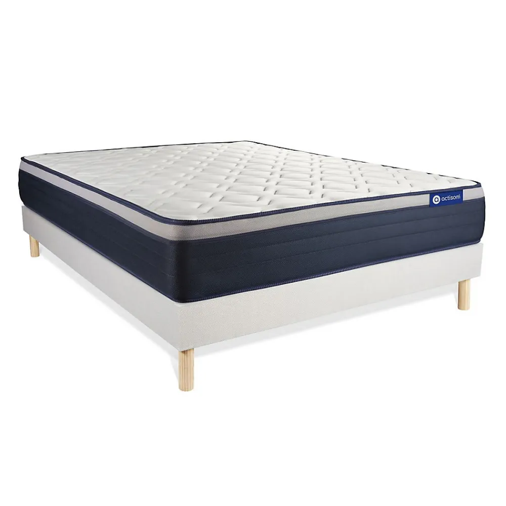 Ensemble Ressorts ensachés et mémoire de forme de confort Ferme avec sommier kit>Actisom Online