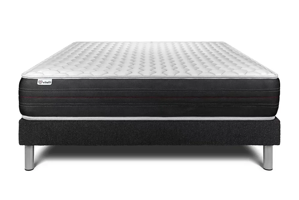 Vitalit Ensemble Ressorts ensachés de confort Ferme avec sommier kit* Ensemble Sommier Et Matelas