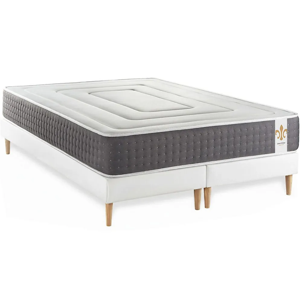 Ensemble Ressorts ensachés et mémoire de forme de confort Ferme avec sommier tapissier>Litier Deluxe Online