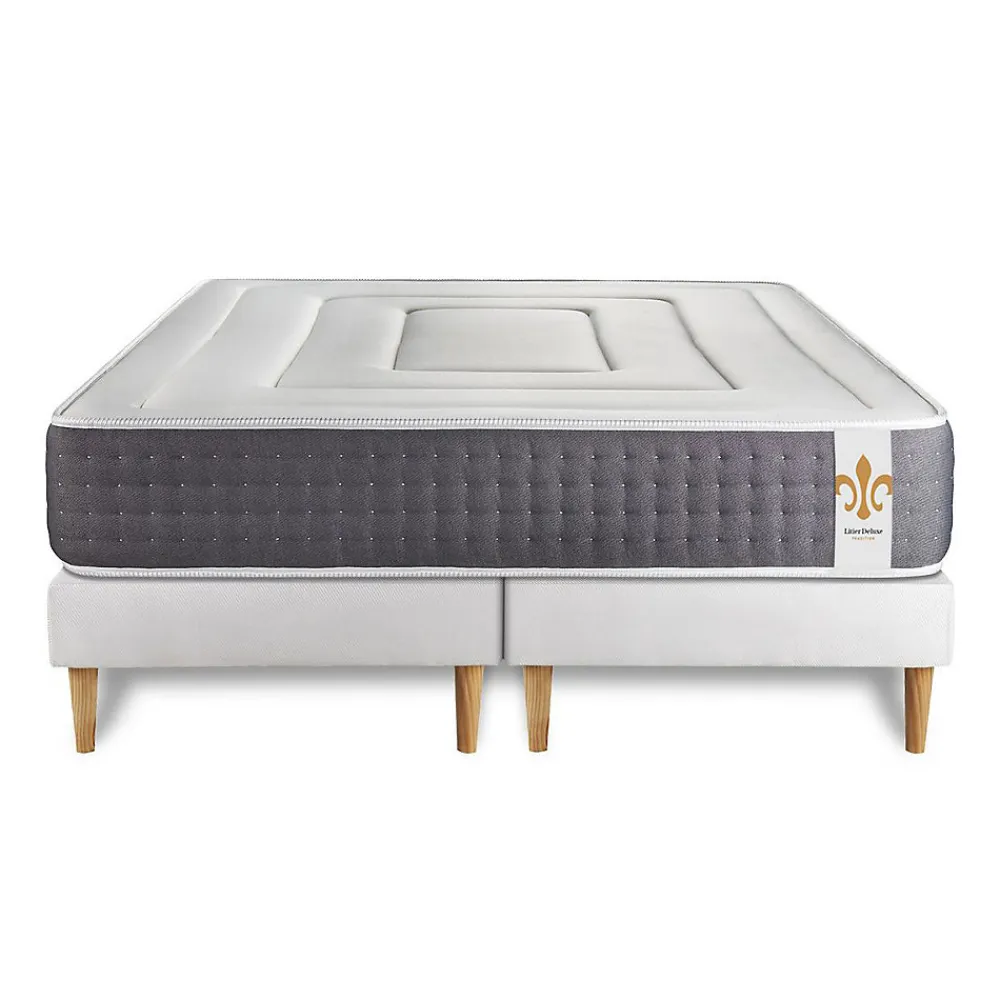 Ensemble Ressorts ensachés et mémoire de forme de confort Ferme avec sommier tapissier>Litier Deluxe Online