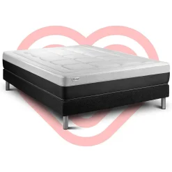 Ensemble Ressorts ensachés et mémoire de forme de confort Ferme avec sommier kit><noscript><img width=