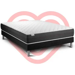 Vitalit Ensemble Ressorts ensachés de confort Ferme avec sommier tapissier* Ensemble Sommier Et Matelas