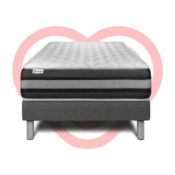 Vitalit Ensemble Ressorts ensachés et mémoire de forme de confort Ferme avec sommier kit* Ensemble Sommier Et Matelas