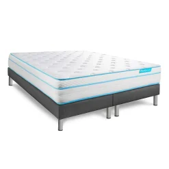 Bodycare Ensemble Ressorts ensachés et mémoire de forme de confort Ferme avec sommier tapissier* Ensemble Sommier Et Matelas
