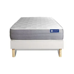 Ensemble Ressorts ensachés et mémoire de forme de confort Mi-ferme avec sommier kit>Actisom Best