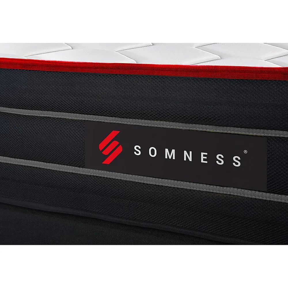 Ensemble Ressorts ensachés et mémoire de forme de confort Equilibré avec sommier tapissier>Somness Online