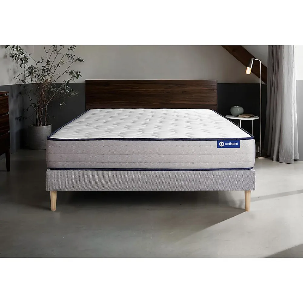 Ensemble Ressorts ensachés et mémoire de forme de confort Ferme avec sommier kit>Actisom New