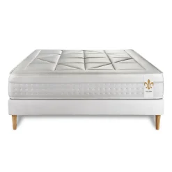 Ensemble Ressorts ensachés et mémoire de forme de confort Equilibré avec sommier kit><noscript><img width=