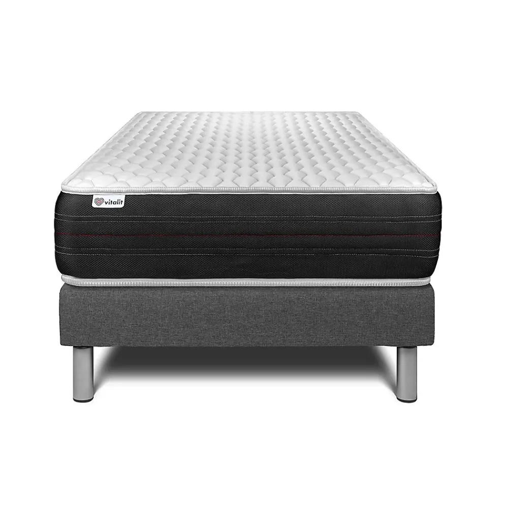 Vitalit Ensemble Ressorts ensachés de confort Ferme avec sommier kit* Ensemble Sommier Et Matelas