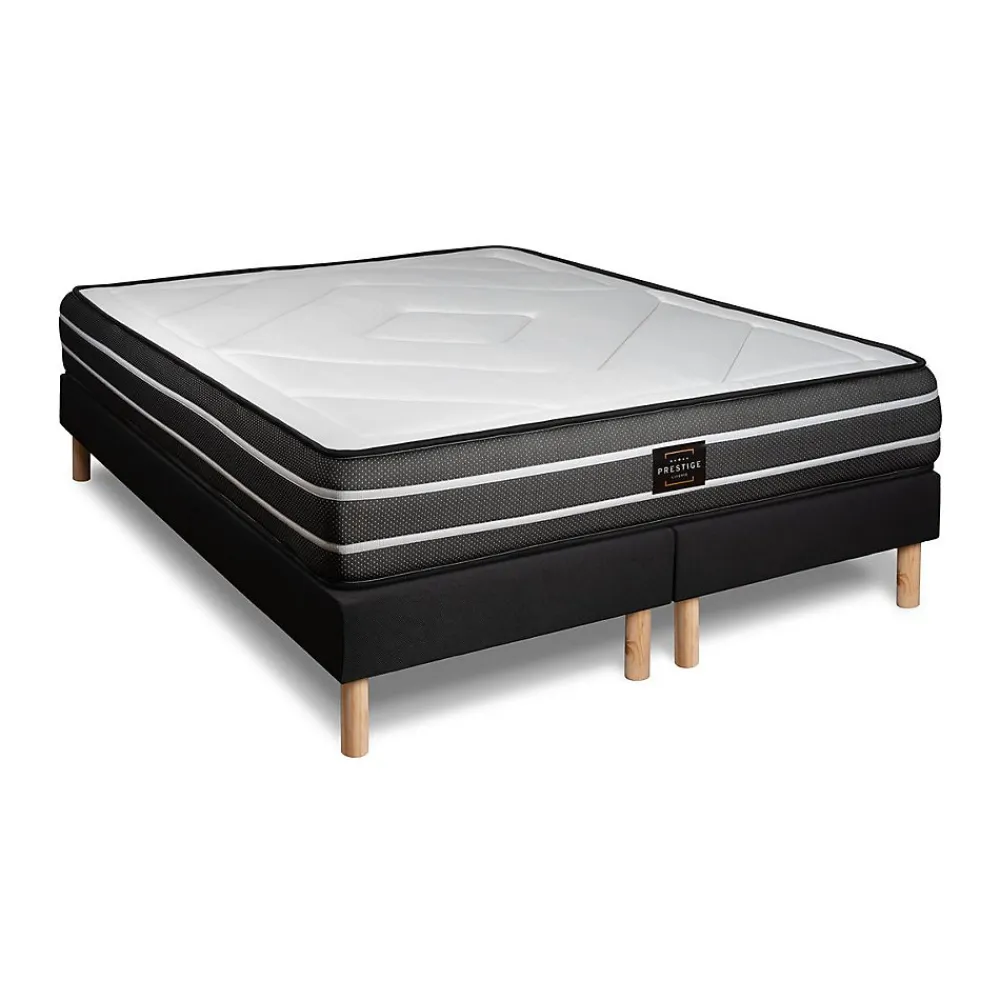 Ensemble Ressorts ensachés et mémoire de forme de confort Ferme avec sommier tapissier>Prestige Literie Best