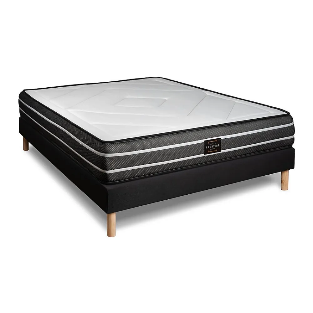 Ensemble Ressorts ensachés et mémoire de forme de confort Ferme avec sommier tapissier>Prestige Literie Outlet