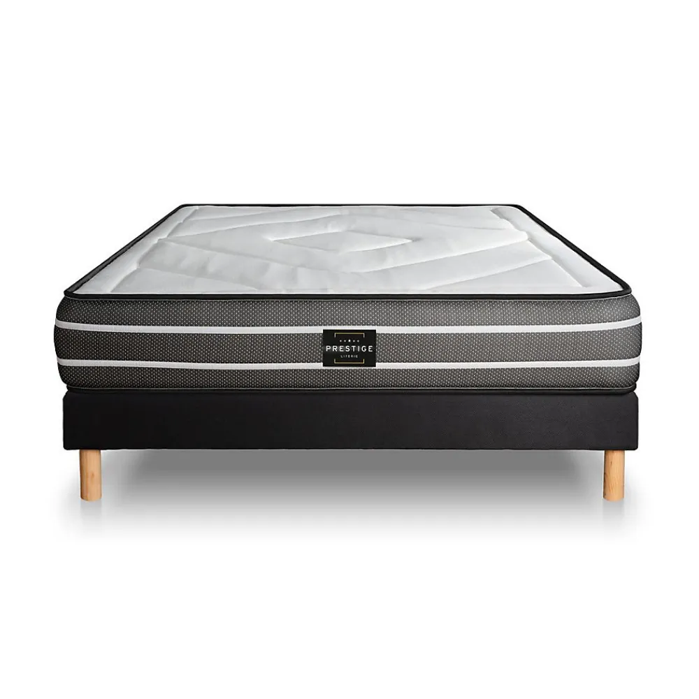 Ensemble Ressorts ensachés et mémoire de forme de confort Ferme avec sommier tapissier>Prestige Literie Outlet