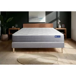 Ensemble Ressorts ensachés et mémoire de forme de confort Mi-ferme avec sommier kit>Actisom Hot