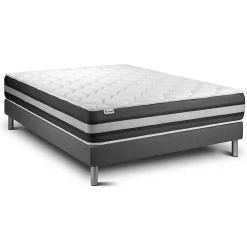 Ensemble Ressorts ensachés et mémoire de forme de confort Ferme avec sommier tapissier>Vitalit Hot