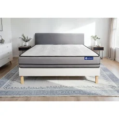 Ensemble Ressorts ensachés de confort Très ferme avec sommier kit><noscript><img width=