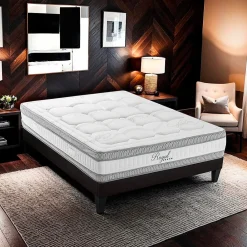 Hypsom Ensemble Royal 5 Etoiles 90x190 cm Matelas Mousse + Sommier Bois* Ensemble Sommier Et Matelas