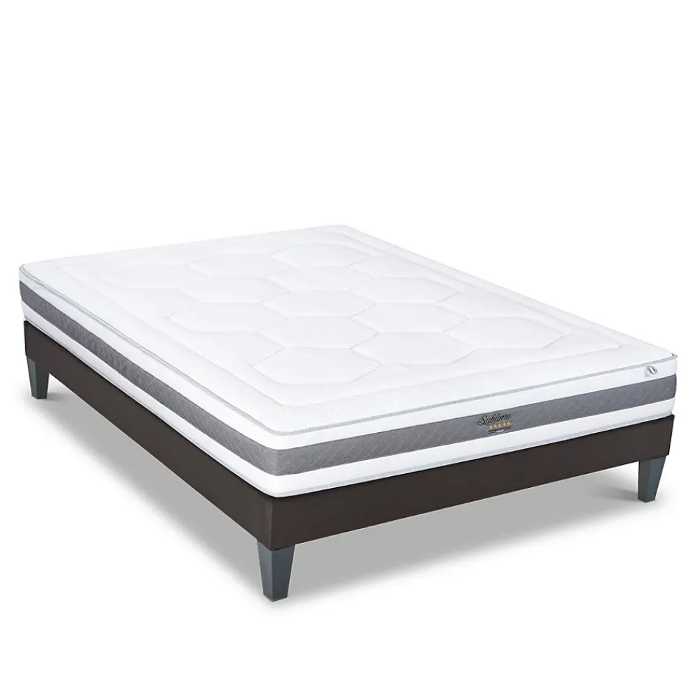 Hypsom Ensemble Sublime 90x190 cm Matelas Mousse + Sommier Bois* Ensemble Sommier Et Matelas