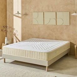 Ensemble Symphonie 2.0 140x190 cm Matelas Mousse + Sommier Bois><noscript><img width=