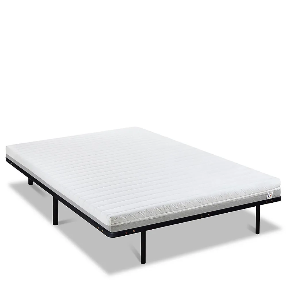 Ensemble Venus 90x200 cm Matelas Mousse + Sommier Métal>Olympe Literie Sale